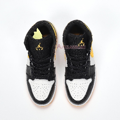 Air Jordan 1 Mid SE White Laser Orange CV5276-107 White/Laser Orange/Black Mens Womens Shoes