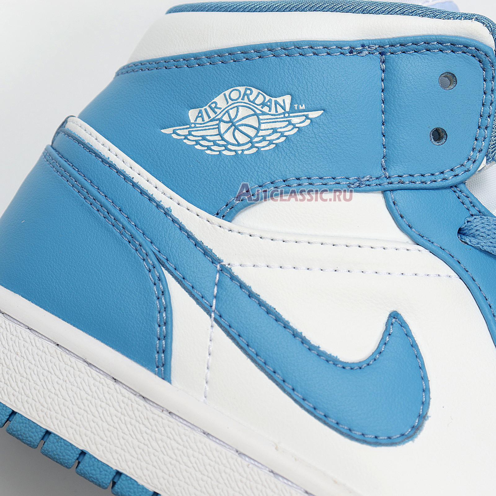 New Air Jordan 1 Mid "UNC" 554724-106 Shoes