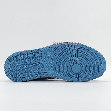 Air Jordan 1 Mid UNC 554724-106 White/University Blue-White Mens Womens Shoes