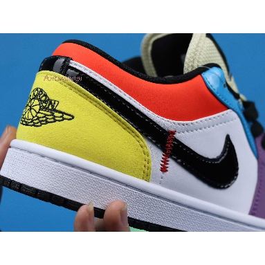 Air Jordan 1 Low Lightbulb CZ3572-104 White/Black/Lightbulb/Team Orange Mens Womens Shoes