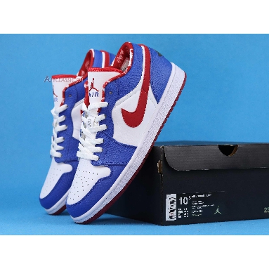 Air Jordan 1 Retro Low East Side 309192-161 White/Varsity Red-Varsity Royal Mens Womens Shoes