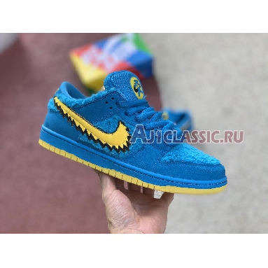 Grateful Dead x Nike SB Dunk Low Blue Bear CJ5378-400 Sky Blue/Yellow Mens Womens Shoes