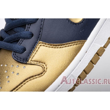 Supreme x Nike Dunk SB Low QS Metallic Gold CK3480-700 Metallic Gold/Metallic Gold/Navy/White Mens Womens Shoes