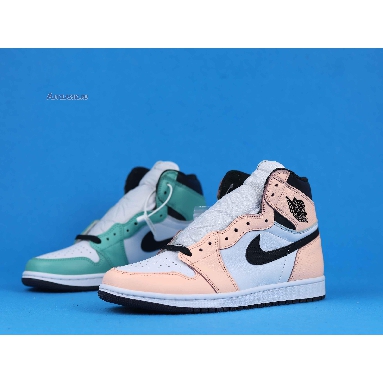 Air Jordan 1 Retro High OG WMNS Multi Color 555441-889 Green/Pink/White/Black Mens Womens Shoes