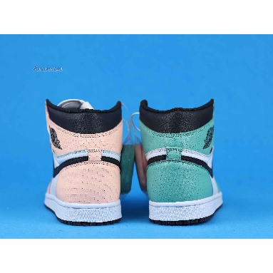 Air Jordan 1 Retro High OG WMNS Multi Color 555441-889 Green/Pink/White/Black Mens Womens Shoes