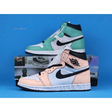 Air Jordan 1 Retro High OG WMNS Multi Color 555441-889 Green/Pink/White/Black Mens Womens Shoes