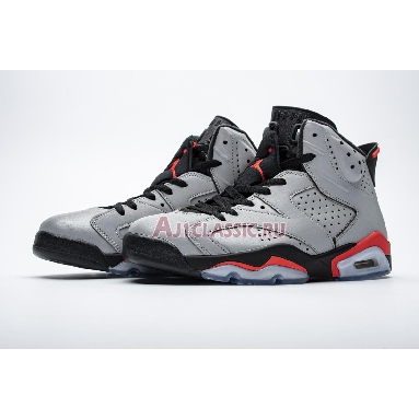 Air Jordan 6 Retro SP Reflections Of A Champion CI4072-001 Reflect Silver/Infrared-Black Mens Womens Shoes