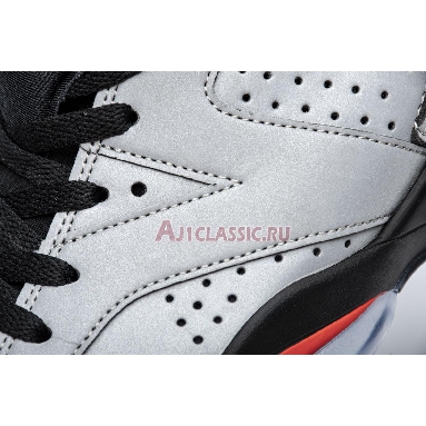 Air Jordan 6 Retro SP Reflections Of A Champion CI4072-001 Reflect Silver/Infrared-Black Mens Womens Shoes