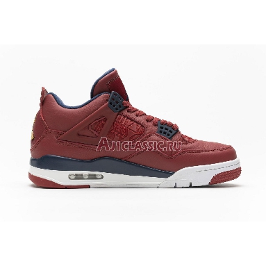 Air Jordan 4 Retro FIBA CI1184-617 Gym Red/White-Metallic Gold-Obsidian Mens Womens Shoes
