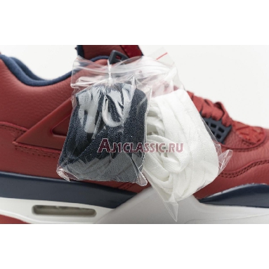Air Jordan 4 Retro FIBA CI1184-617 Gym Red/White-Metallic Gold-Obsidian Mens Womens Shoes