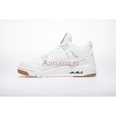 Levis x Air Jordan 4 Retro White Denim AO2571-100 White/White-White Mens Womens Shoes