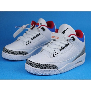 Air Jordan 3 Retro Seoul AV8370-100 White/Soar-Atom Red Mens Womens Shoes