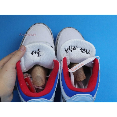 Air Jordan 3 Retro Seoul AV8370-100 White/Soar-Atom Red Mens Womens Shoes