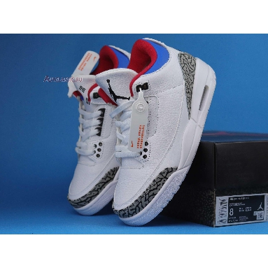 Air Jordan 3 Retro Seoul AV8370-100 White/Soar-Atom Red Mens Womens Shoes