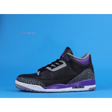 Air Jordan 3 Retro Court Purple CT8532-050 Black/Cement Grey/White/Court Purple Mens Womens Shoes