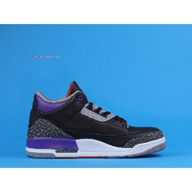 Air Jordan 3 Retro Court Purple CT8532-050 Black/Cement Grey/White/Court Purple Mens Womens Shoes