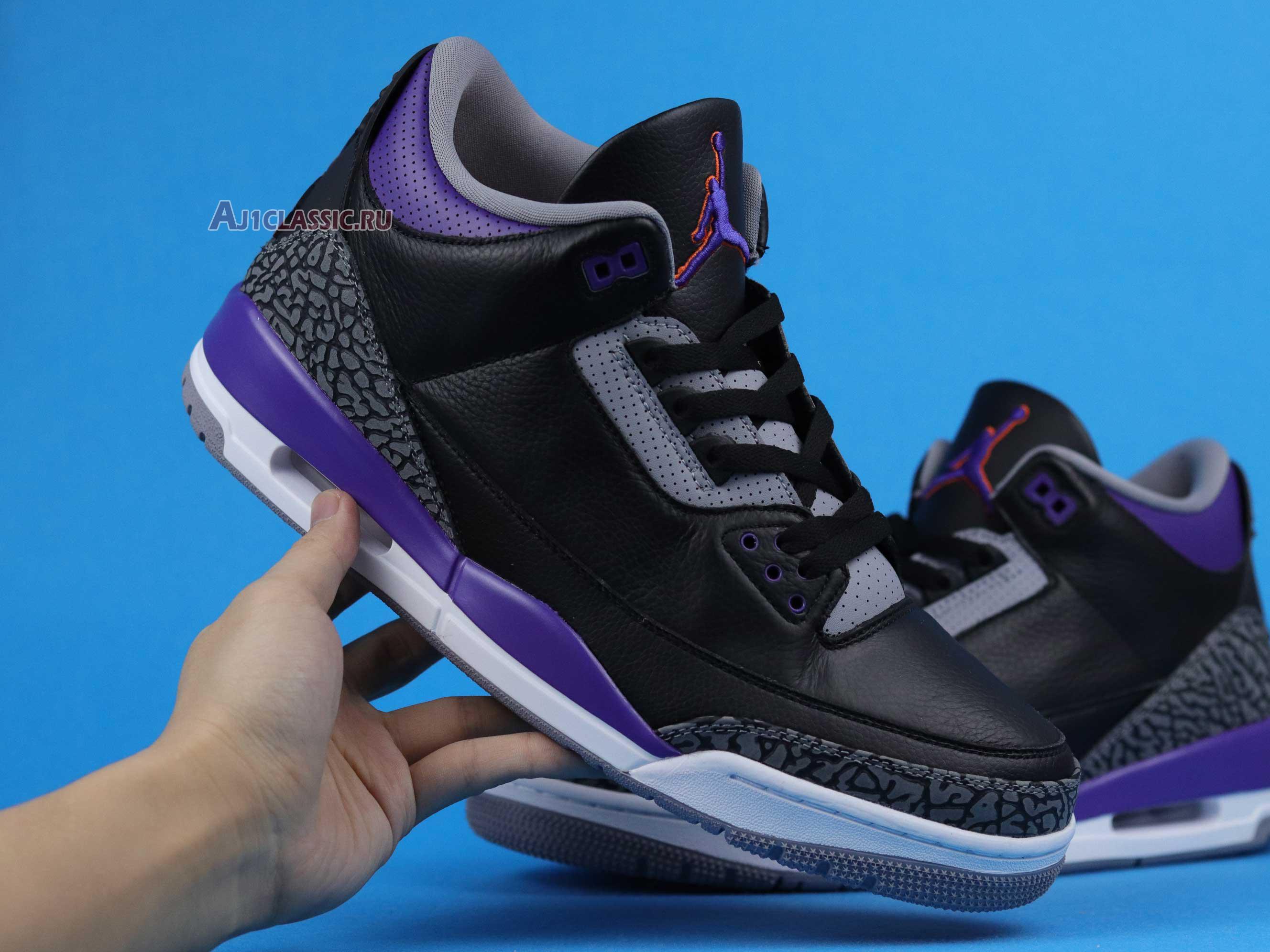 New Air Jordan 3 Retro "Court Purple" CT8532-050 Shoes