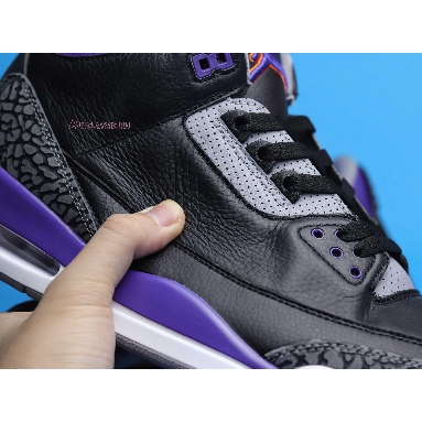 Air Jordan 3 Retro Court Purple CT8532-050 Black/Cement Grey/White/Court Purple Mens Womens Shoes
