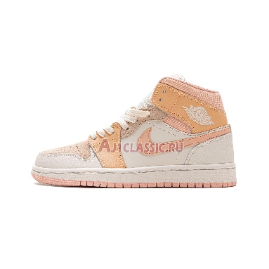 Air Jordan 1 Mid Atomic Orange DH4270-800 Atomic Orange/Apricot Agate-Terra Blush Mens Womens Shoes