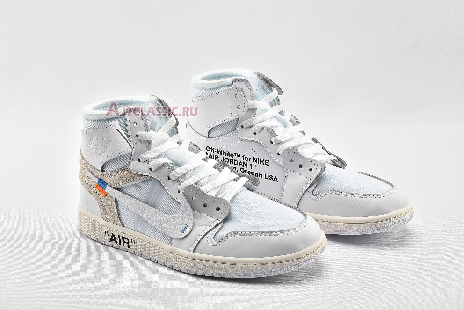 New Off-White x Air Jordan 1 Retro High OG "White 2018" AQ0818-100-2 Shoes
