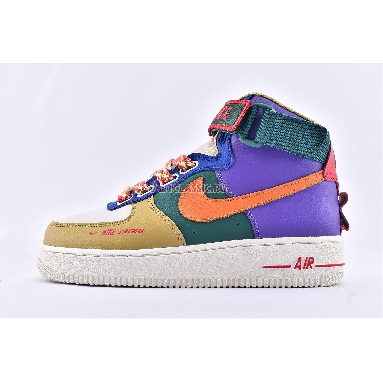 Nike Air Force 1 High Utility Force is Female CQ4810-046 Purple/Green/Orange/Blue/Brown/White Mens Womens Shoes