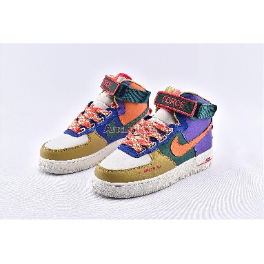 Nike Air Force 1 High Utility Force is Female CQ4810-046 Purple/Green/Orange/Blue/Brown/White Mens Womens Shoes