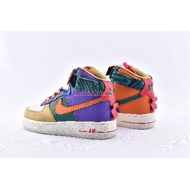 Nike Air Force 1 High Utility Force is Female CQ4810-046 Purple/Green/Orange/Blue/Brown/White Mens Womens Shoes