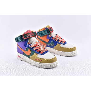Nike Air Force 1 High Utility Force is Female CQ4810-046 Purple/Green/Orange/Blue/Brown/White Mens Womens Shoes
