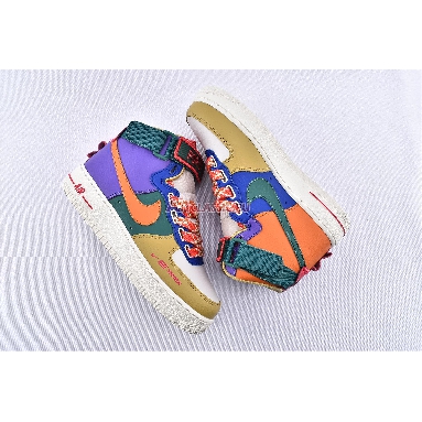 Nike Air Force 1 High Utility Force is Female CQ4810-046 Purple/Green/Orange/Blue/Brown/White Mens Womens Shoes