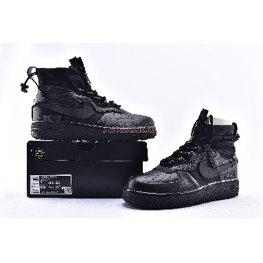 Gore-Tex x Nike Air Force 1 High Triple Black China Exclusive CQ7211-003 Black/Black Mens Womens Shoes