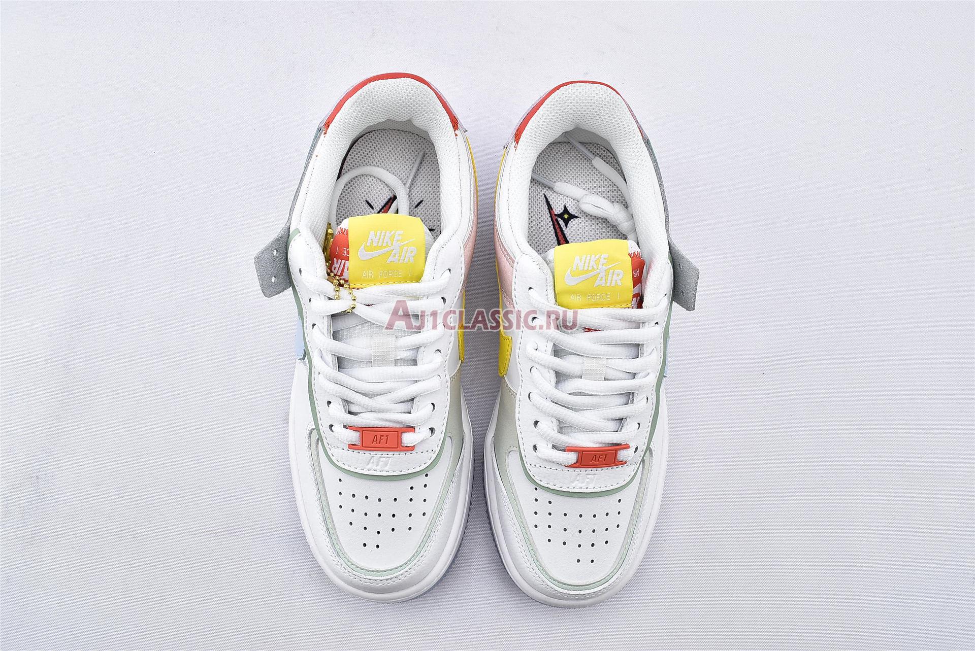 New Nike Wmns Air Force 1 Shadow "White Hydrogen Blue" CW2630-141 Shoes