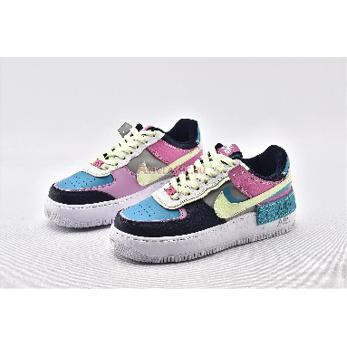 Nike Wmns Air Force 1 Shadow Multi-Color CK3172-001 Black/Blue/Green/Pink/White Mens Womens Shoes