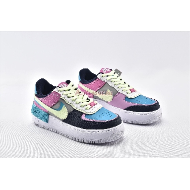 Nike Wmns Air Force 1 Shadow Multi-Color CK3172-001 Black/Blue/Green/Pink/White Mens Womens Shoes