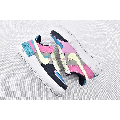 Nike Wmns Air Force 1 Shadow Multi-Color CK3172-001 Black/Blue/Green/Pink/White Mens Womens Shoes