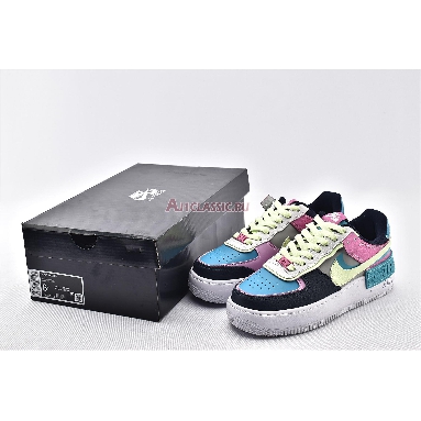 Nike Wmns Air Force 1 Shadow Multi-Color CK3172-001 Black/Blue/Green/Pink/White Mens Womens Shoes