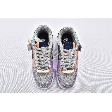 Nike Wmns Air Force 1 Shadow Metallic Silver CW6030-001 Metallic Silver/Fuchsia Glow/Hyper Crimson/Racer Blue Mens Womens Shoes