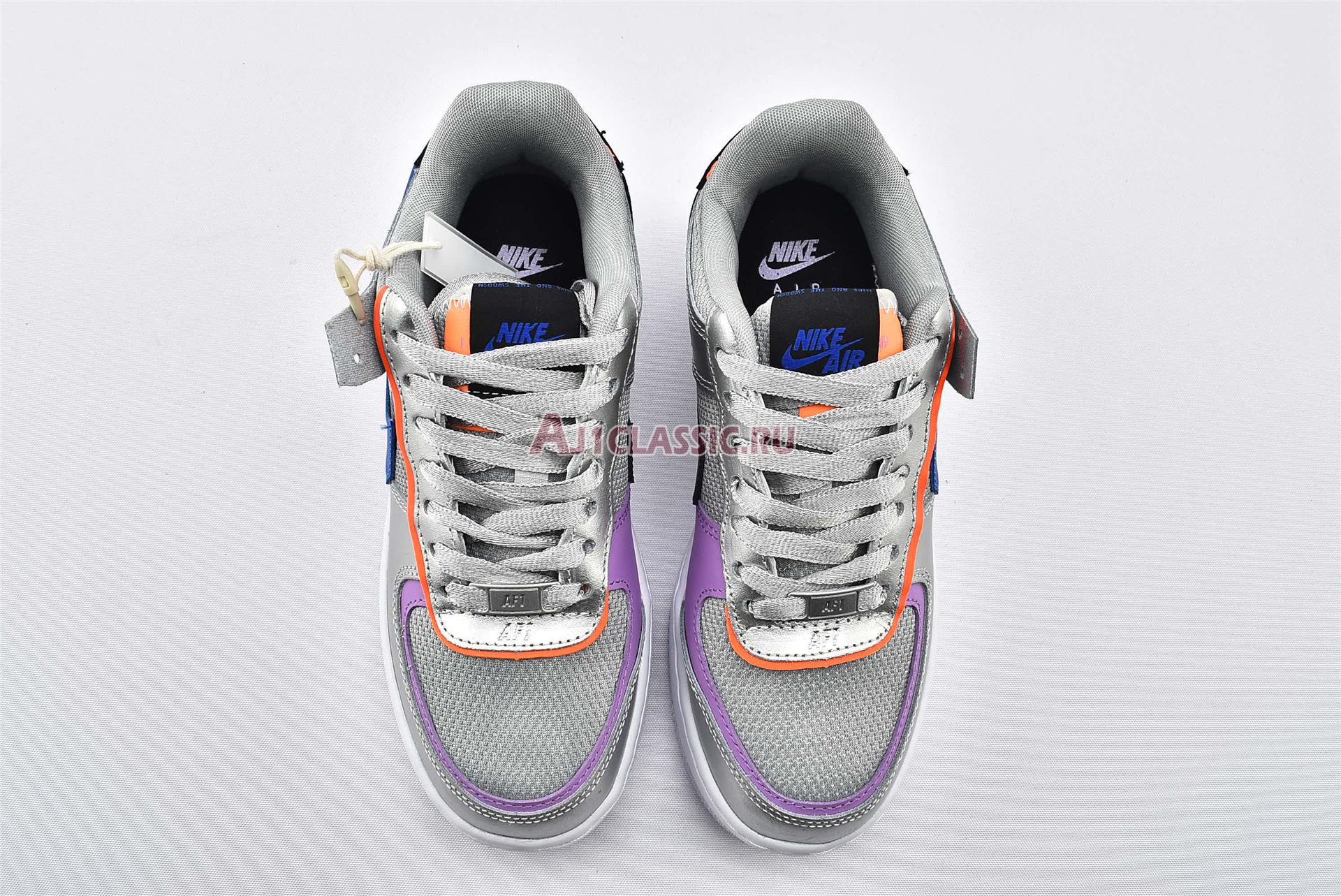 New Nike Wmns Air Force 1 Shadow "Metallic Silver" CW6030-001 Shoes