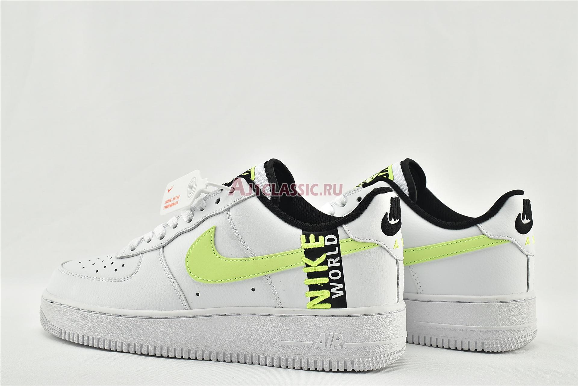 New Nike Air Force 1 LV8 1 "Worldwide Pack - White Barely Volt" CN8536-100 Shoes