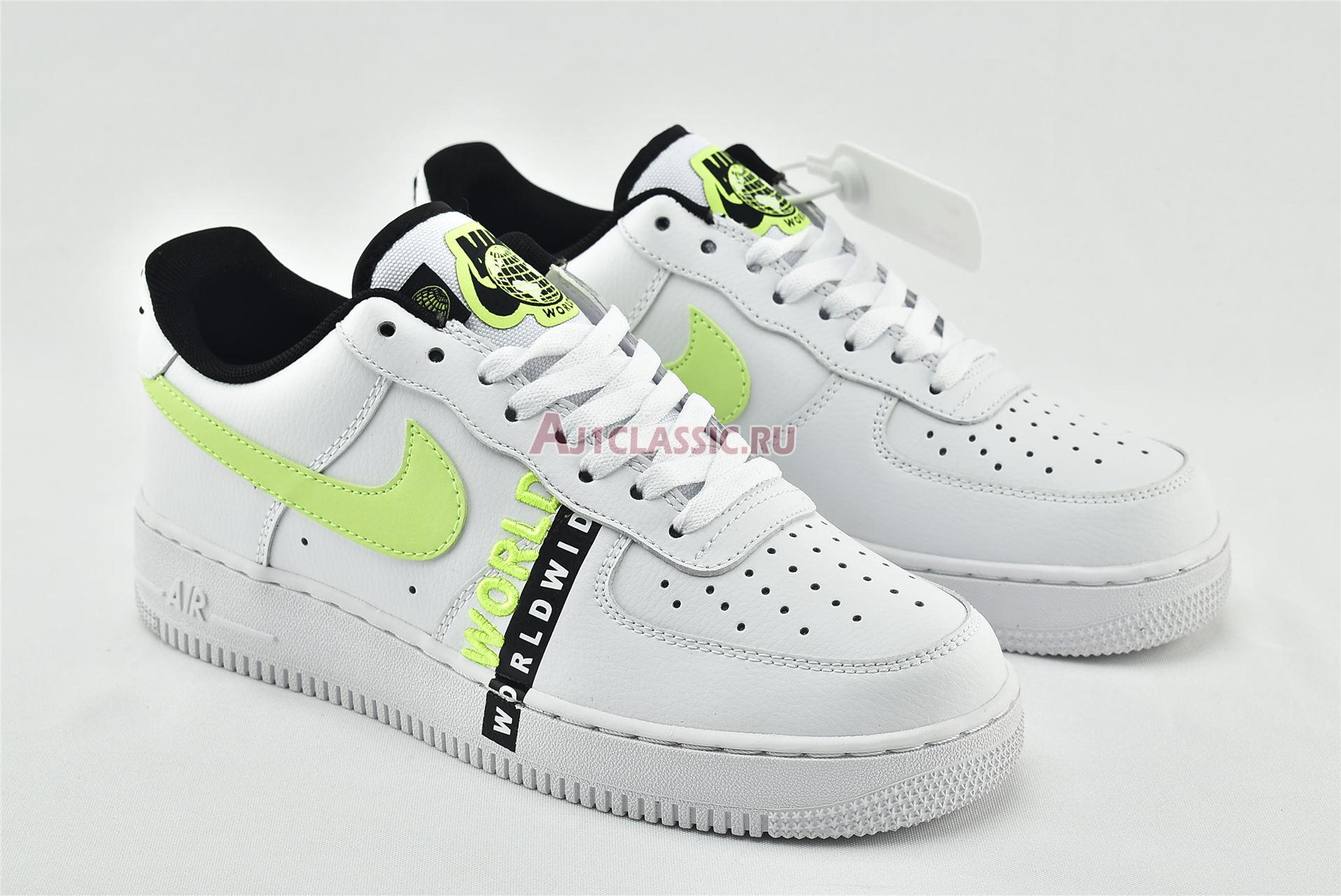 New Nike Air Force 1 LV8 1 "Worldwide Pack - White Barely Volt" CN8536-100 Shoes