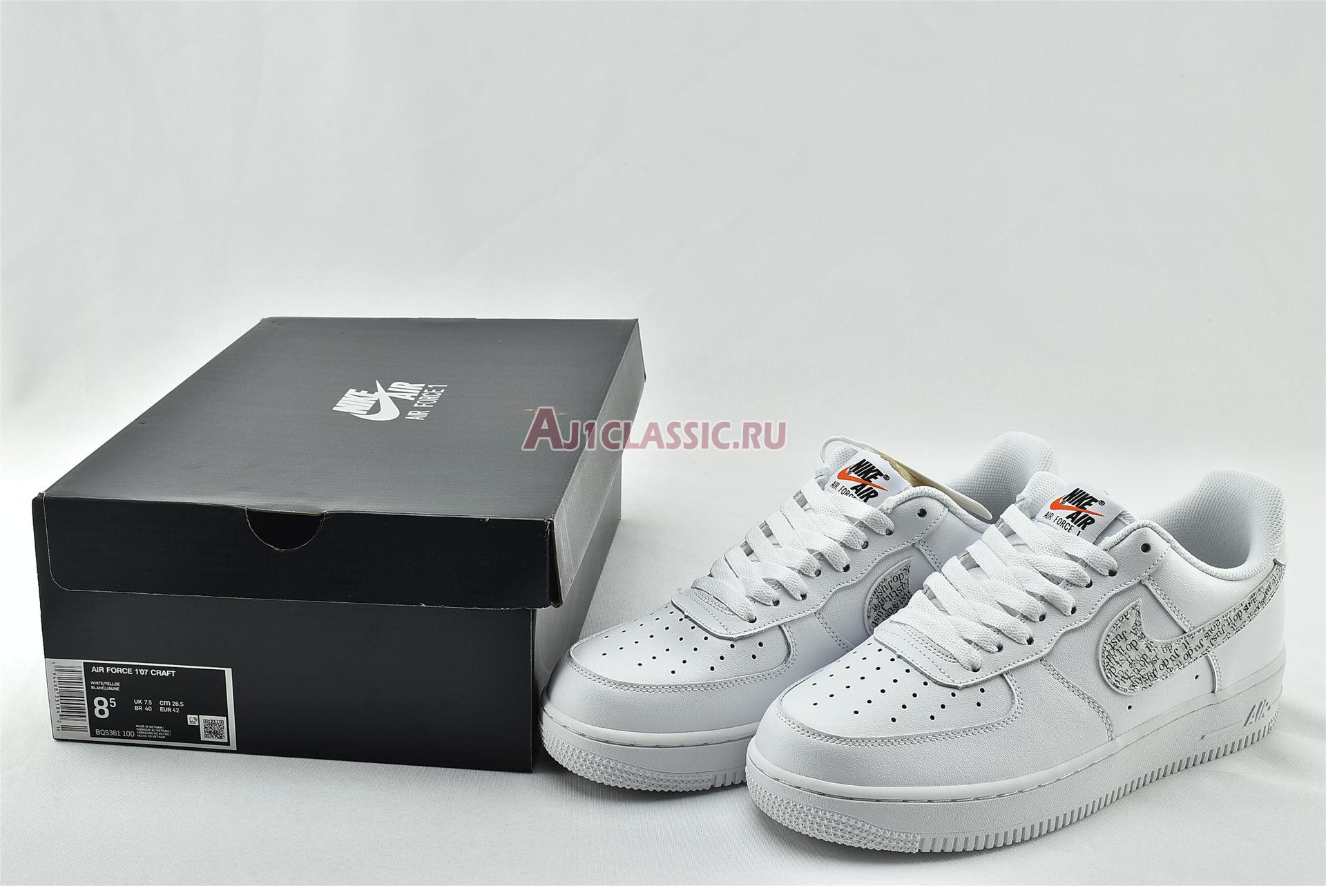 New Nike Air Force 1 07 LV8 "Just Do It" BQ5361-100 Shoes