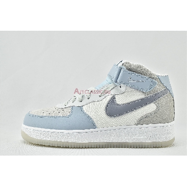 Nike Air Force 1 High 07 LV8 Light Armory Blue AO2425-500 Light Armory Blue/Obsidian Mist-Off White Mens Womens Shoes