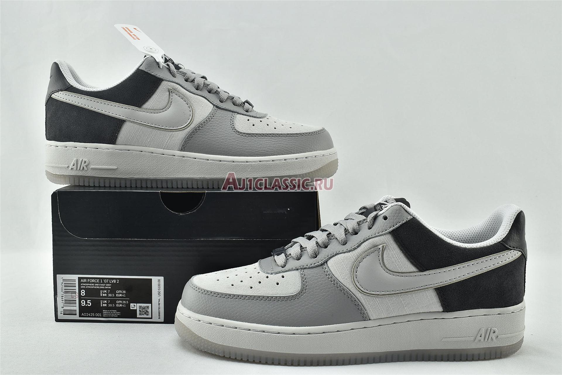New Nike Air Force 1 Low 07 LV8 "Triple Grey" AO2425-001 Shoes