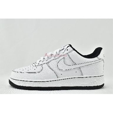 Nike Air Force 1 Low 07 Contrast Stitch CV1724-104 White/Black-White Mens Womens Shoes