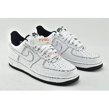 Nike Air Force 1 Low 07 Contrast Stitch CV1724-104 White/Black-White Mens Womens Shoes