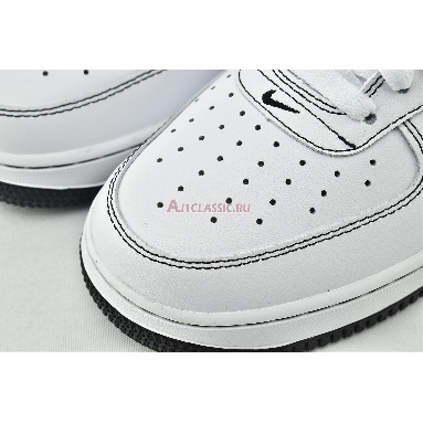 Nike Air Force 1 Low 07 Contrast Stitch CV1724-104 White/Black-White Mens Womens Shoes