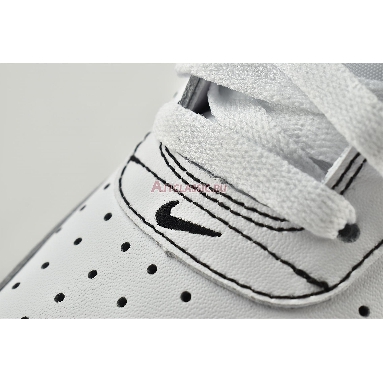 Nike Air Force 1 Low 07 Contrast Stitch CV1724-104 White/Black-White Mens Womens Shoes