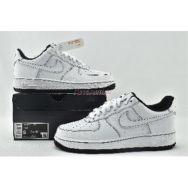 Nike Air Force 1 Low 07 Contrast Stitch CV1724-104 White/Black-White Mens Womens Shoes