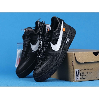 Off-White x Nike Air Force 1 Low Black AO4606-001 Black/White-Cone-Black Mens Womens Shoes