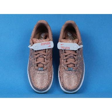 CLOT x Nike Air Force 1 Low Premium Rose Gold Silk CJ5290-600-02 Rose Gold/White/Gum Light Brown Mens Womens Shoes