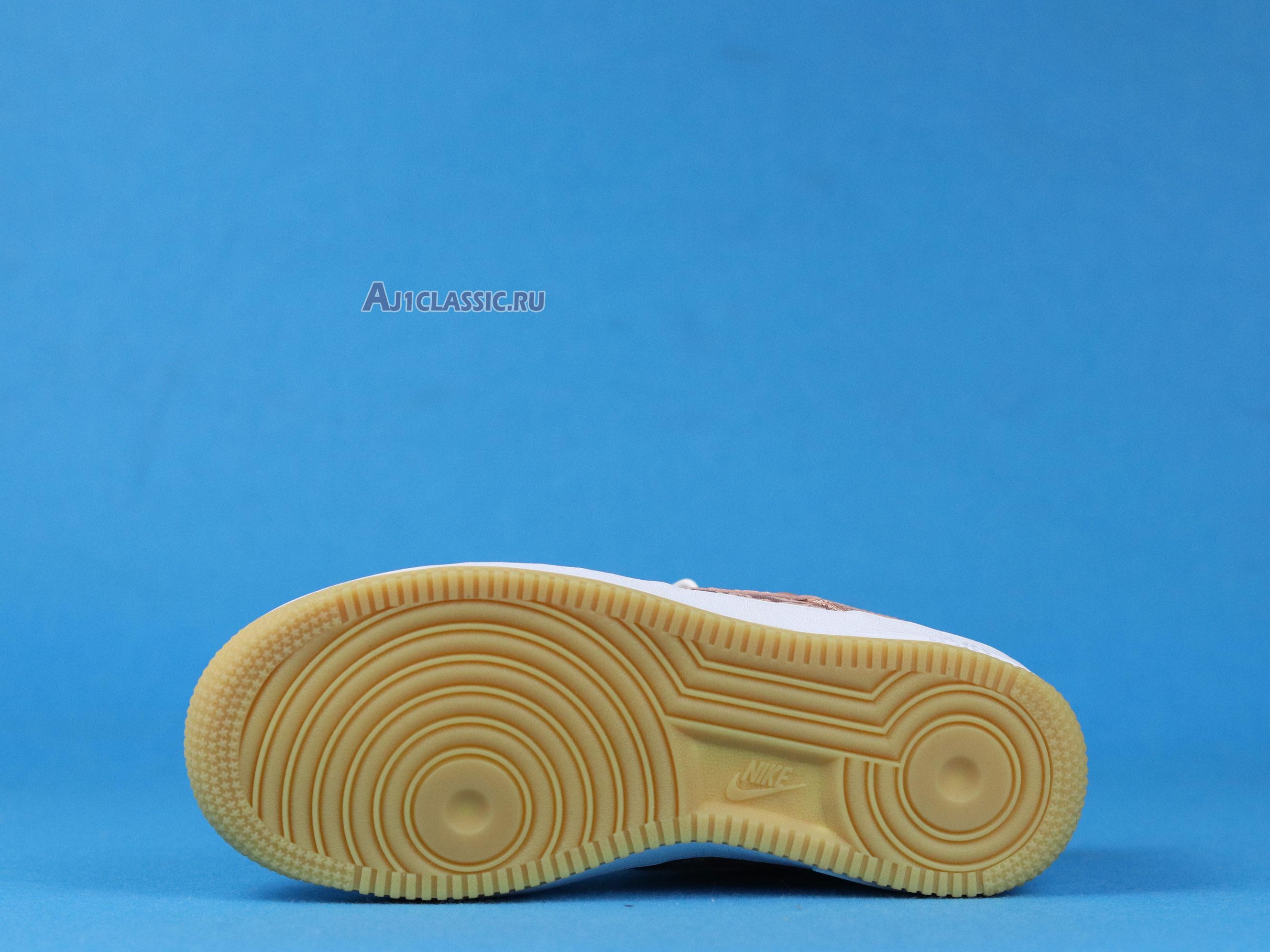 New CLOT x Nike Air Force 1 Low Premium "Rose Gold Silk" CJ5290-600-02 Shoes